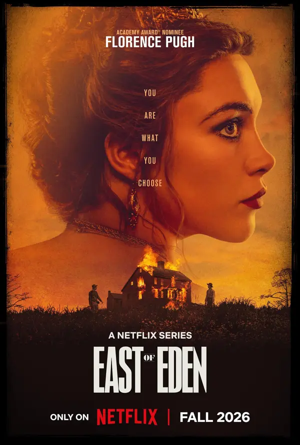 Promotional poster for Netflix's East of Eden series, Fall 2026